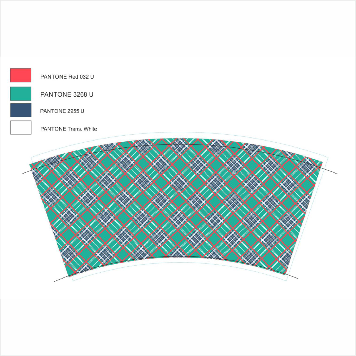 vaso dibujo cuadrados